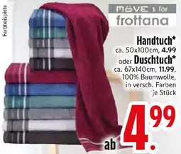 Edeka MOVE 1 for frottana Handtuch oder Duschtuch Angebot