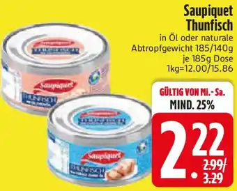 Edeka Saupiquet Thunfisch Angebot