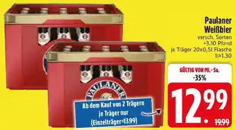 Edeka Paulaner Weißbier Angebot