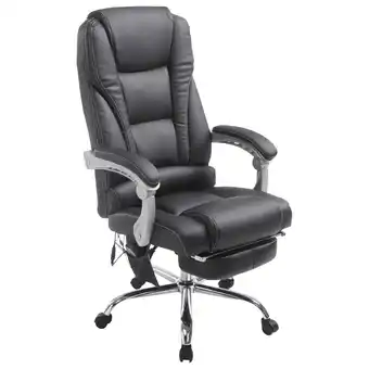 Netto Marken-Discount TPFLiving Bürostuhl Pacira Kunstleder mit Massagefunktion Schwarz Angebot