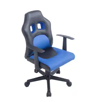 Netto Marken-Discount TPFLiving Kinder Bürostuhl Funny Kunstleder Schwarz/Schwarz Angebot