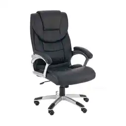 Netto Marken-Discount TPFLiving Bürostuhl Texum Kunstleder Schwarz Angebot