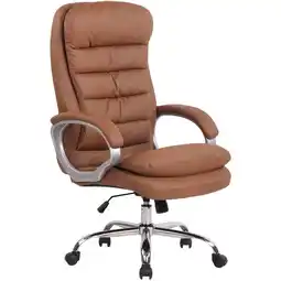 Netto Marken-Discount TPFLiving Bürostuhl BIG Vancom Kunstleder Hellbraun Angebot