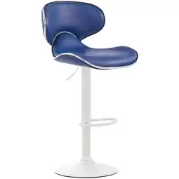 Netto Marken-Discount TPFLiving Barhocker Las Palmas Gestell weiß Kunstleder Orange Angebot