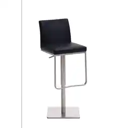 Netto Marken-Discount TPFLiving Barhocker Panda Gestell Edelstahl Kunstleder Braun Angebot