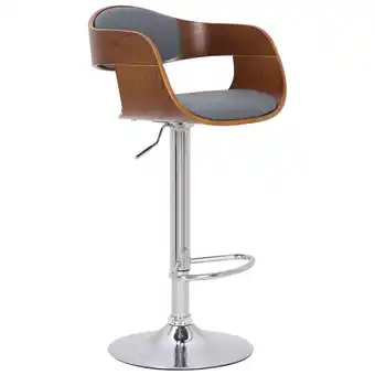 Netto Marken-Discount TPFLiving Barhocker Kingsley Gestell Metall in Chromoptik Holz/Kunstleder Walnuss/Creme Angebot