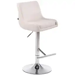 Netto Marken-Discount TPFLiving Barhocker Cludo Gestell Metall in Chromoptik Kunstleder Braun Angebot