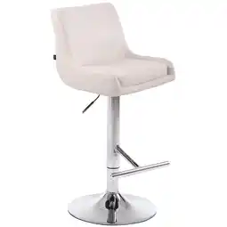 Netto Marken-Discount TPFLiving Barhocker Cludo Gestell Metall in Chromoptik Kunstleder Grau Angebot