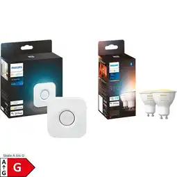 Netto Marken-Discount Philips Hue LED-Lampe White Ambiance GU10 + Bridge Angebot