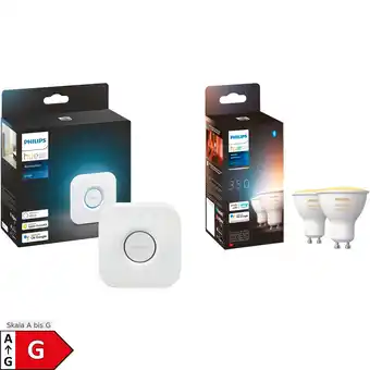 Netto Marken-Discount Philips Hue LED-Lampe White Ambiance GU10 + Bridge Angebot
