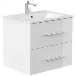 Netto Marken-Discount Badmöbel Homeline 60 weiss hochglanz Angebot