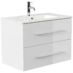 Netto Marken-Discount Badmöbel Homeline 80 weiss hochglanz Angebot