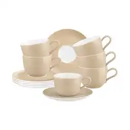 Netto Marken-Discount Seltmann Weiden Kaffeetassen mit Untertassen Liberty Pure Colors 260 ml 6er Set Angebot