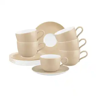 Netto Marken-Discount Seltmann Weiden Kaffeetassen mit Untertassen Liberty Pure Colors 260 ml 6er Set Angebot