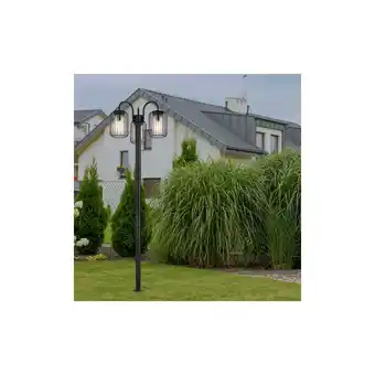 Netto Marken-Discount Stehleuchte, IP44, Edelstahl, schwarz, 3 flammig, H 180cm Angebot