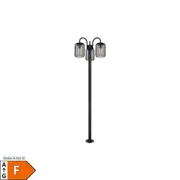 Netto Marken-Discount LED Stehleuchte, IP44, Edelstahl, schwarz, 3 flammig, H 180cm Angebot