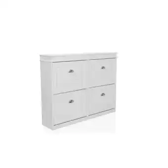 Netto Marken-Discount hjh LIVING Schuhschrank ESTHA 4 MDF, lackiert Angebot