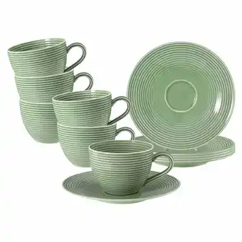Netto Marken-Discount Seltmann Weiden Kaffeetassen mit Untertassen Beat Color Glaze 260 ml 6er Set Angebot