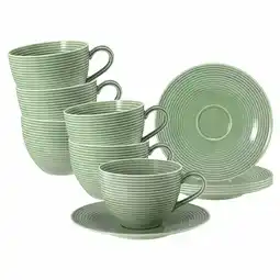 Netto Marken-Discount Seltmann Weiden Teetassen mit Untertassen Beat Color Glaze 140 ml 6er Set Angebot