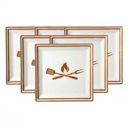 Netto Marken-Discount Ritzenhoff & Breker Speiseteller Rusty 26 x 26 cm 6er Set Angebot