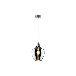 Netto Marken-Discount Hängeleuchte, Rauchglas, nickel-matt, H 150 cm Angebot
