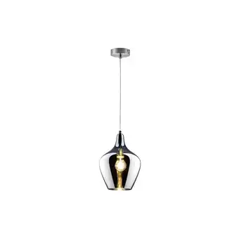 Netto Marken-Discount Hängeleuchte, Rauchglas, nickel-matt, H 150 cm Angebot