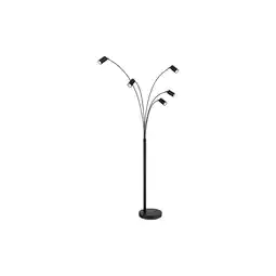 Netto Marken-Discount Stehleuchte, schwarz matt, bewegliche Spots, H 204 cm Angebot