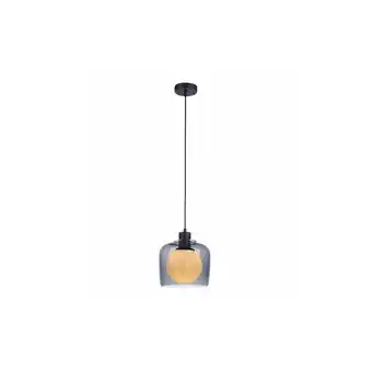 Netto Marken-Discount Pendelleuchte, Rauchglas, Retro, schwarz, H 150cm Angebot