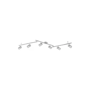 Netto Marken-Discount Deckenstrahler, Spots beweglich, nickel matt, L 180 cm Angebot