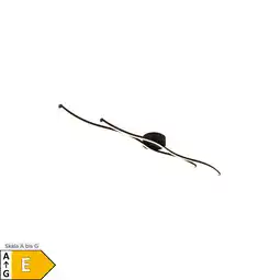 Netto Marken-Discount LED Deckenleuchte, Metall, Schwarz, L 110,4 cm Angebot
