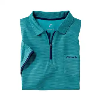Netto Marken-Discount Reusch Herren Funktionspolo mit Zipper / petrol / Größe XXXL Angebot