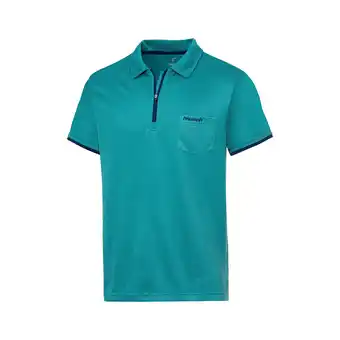 Netto Marken-Discount Reusch Herren Funktionspolo mit Zipper / petrol / Größe L Angebot