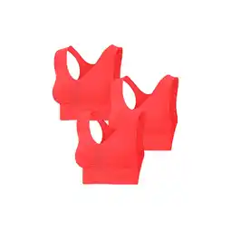 Netto Marken-Discount Patsy & Lou 3er Pack Sport-BHs / koralle / Größe XL Angebot