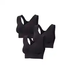 Netto Marken-Discount Patsy & Lou 3er Pack Sport-BHs / schwarz / Größe XL Angebot