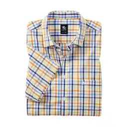 Netto Marken-Discount OTTO KERN Herren Baumwollhemd kurzarm / gelb / Größe 41/42 Angebot