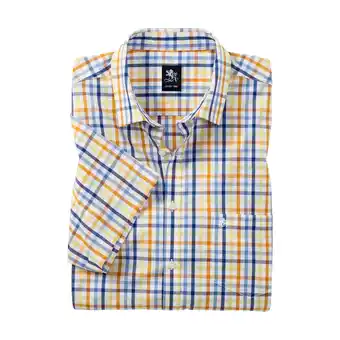 Netto Marken-Discount OTTO KERN Herren Baumwollhemd kurzarm / gelb / Größe 45/46 Angebot