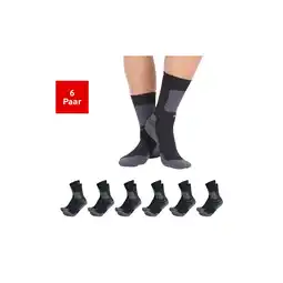 Netto Marken-Discount Nordcap 6er Pack Allround-Sportsocken hoch unisex / schwarz / Größe 39-42 Angebot