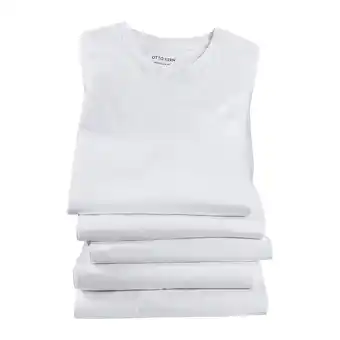 Netto Marken-Discount Otto Kern 5er Pack Herren T-Shirts Rundhals, 100% Baumwolle / weiß / Größe XL Angebot
