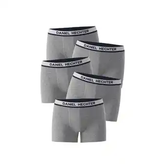 Netto Marken-Discount Daniel Hechter 5er Pack Boxershorts / grau / Größe L Angebot