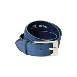 Netto Marken-Discount Tom Ramsey Ledergürtel im Vintage-Look / blau / Länge 130 Angebot