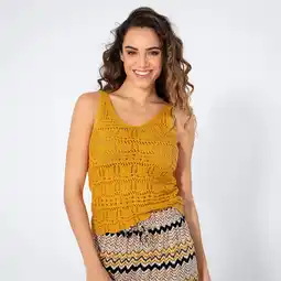 NKD Damen-Ajour-Strick-Top aus Baumwolle Angebot