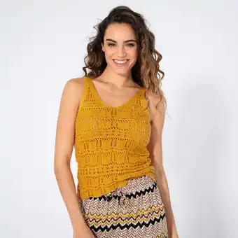 NKD Damen-Ajour-Strick-Top aus Baumwolle Angebot