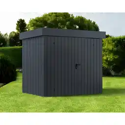 toom Baumarkt EcoStar Gerätehaus 'Euroline EFD4 Trend-Sk' anthrazitgrau 229 x 181 x 203 cm, Doppeltür Angebot