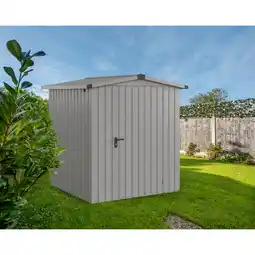 toom Baumarkt EcoStar Gerätehaus 'Euroline ESD2 Trend-Sk' graualuminium 189 x 181 x 199 cm, Einzeltür Angebot