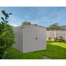 toom Baumarkt EcoStar Gerätehaus 'Euroline ESD5 Trend-Sk' graualuminium 237 x 229 x 203 cm, Doppeltür Angebot