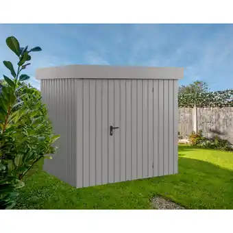 toom Baumarkt EcoStar Gerätehaus 'Euroline EFD4 Trend-Sk' aluminiumgrau 229 x 181 x 203 cm, Einzeltür Angebot