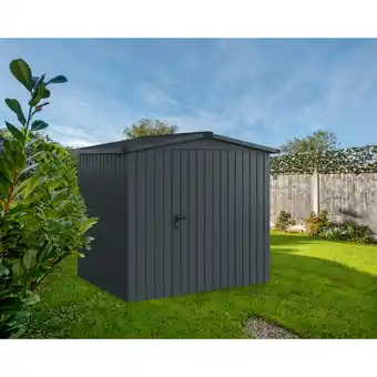 toom Baumarkt EcoStar Gerätehaus 'Euroline ESD4 Trend-Sk' anthrazitgrau 237 x 181 x 203 cm, Einzeltür Angebot