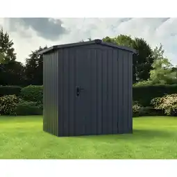 toom Baumarkt EcoStar Gerätehaus 'Euroline ESD1 Trend-Sk' anthrazitgrau 189 x 133 x 199 cm, Einzeltür Angebot