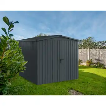 toom Baumarkt EcoStar Gerätehaus 'Euroline ESD5 Trend-Sk' anthrazitgrau 237 x 229 x 203 cm, Doppeltür Angebot
