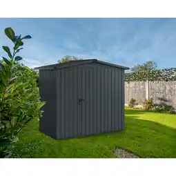 toom Baumarkt EcoStar Gerätehaus 'Euroline ESD3 Trend-Sk' anthrazitgrau 237 x 133 x 203 cm, Einzeltür Angebot